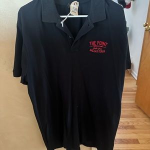 NWT The Point skate shop in Dallas black polo